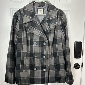 Women’s Wool Blend Pea Coat XXL